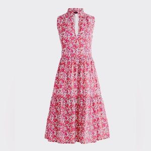 NWT J. Crew Cotton poplin tiered popover dress in Liberty® Wiltshire print XXL